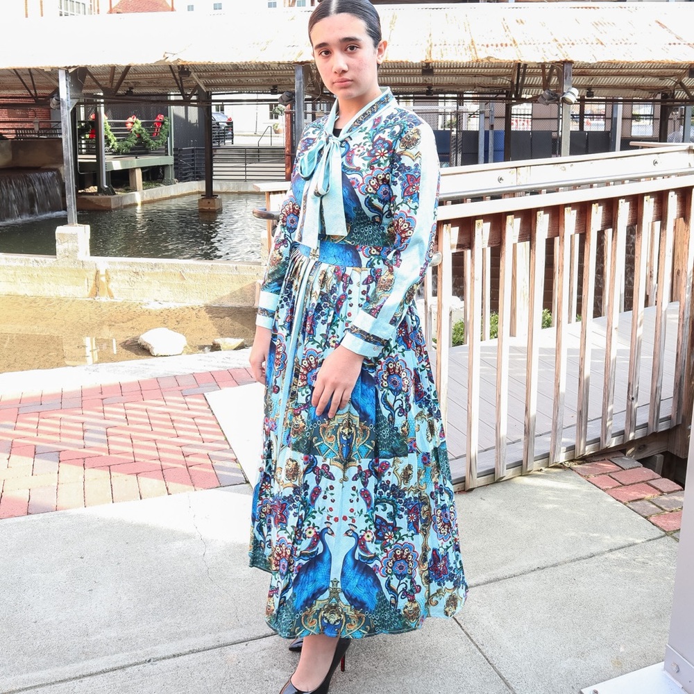 Exotic Azure dress
